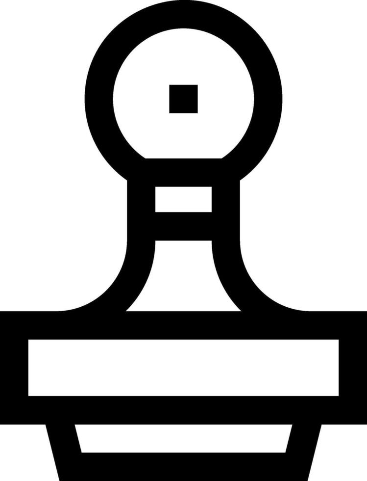 A black and white image of a stamp vector