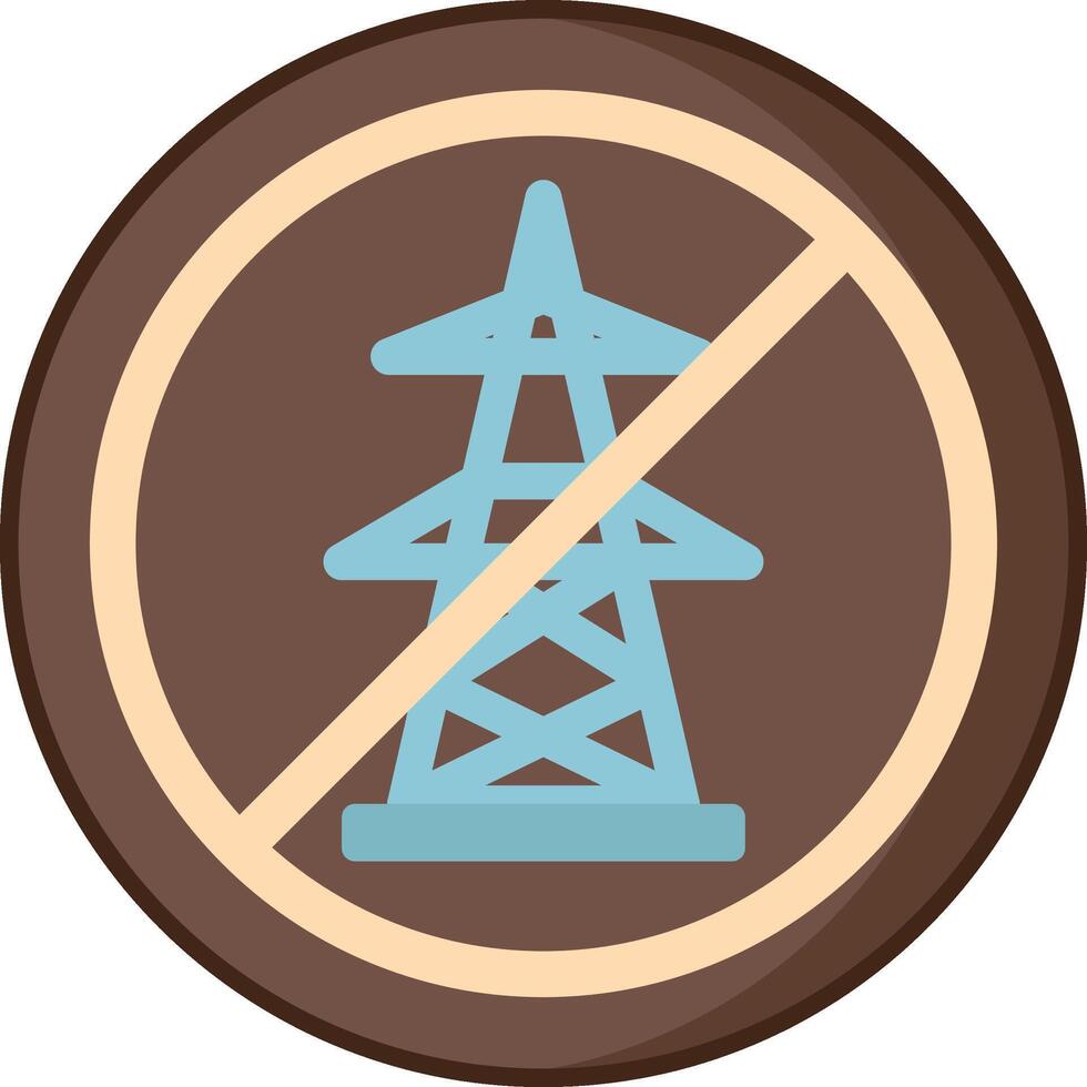 No electricity icon illustration design vector