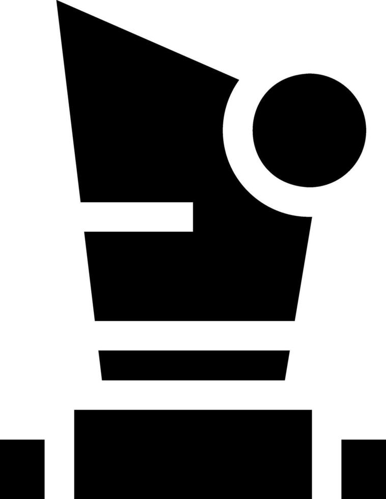 A black and white icon of a shopping cart vector