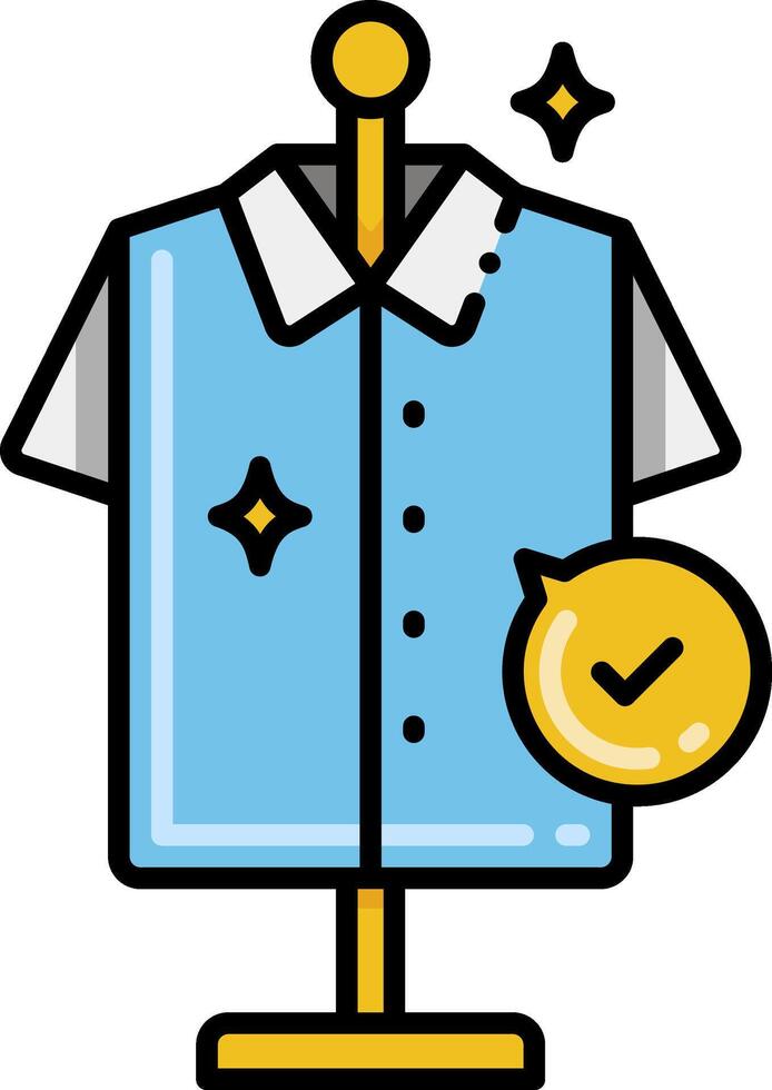 A shirt with a clock on it and a blue shirt vector