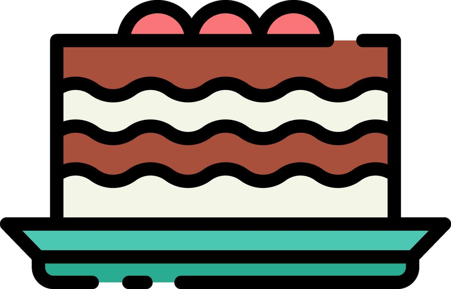 Cake icon illustration vector