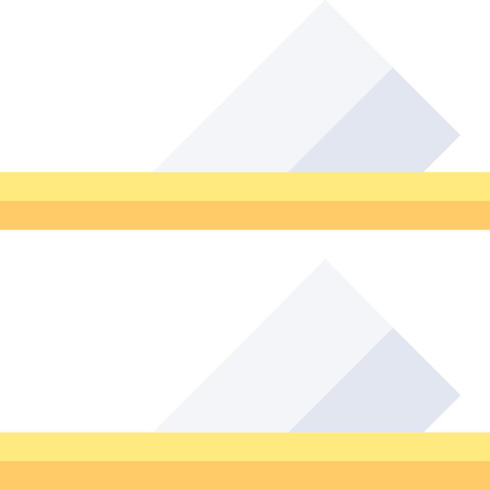 Two different types of yellow and white stripes vector