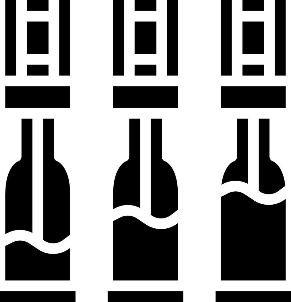 Four bottles of wine on a white background vector