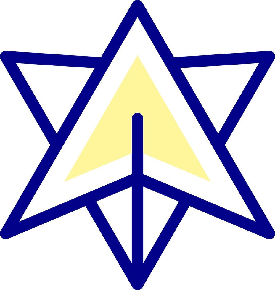 The star of david is a symbol of jewish faith vector