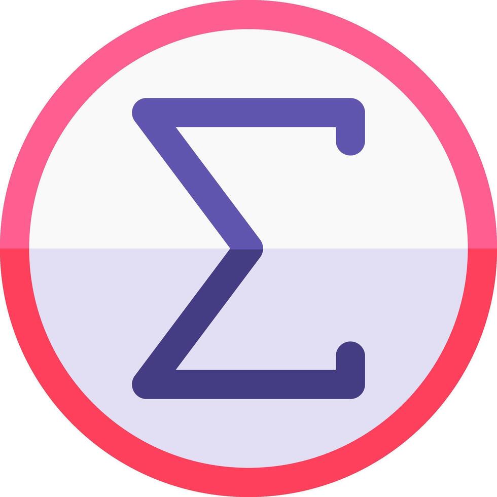 A purple and pink circle with the letter z in it vector