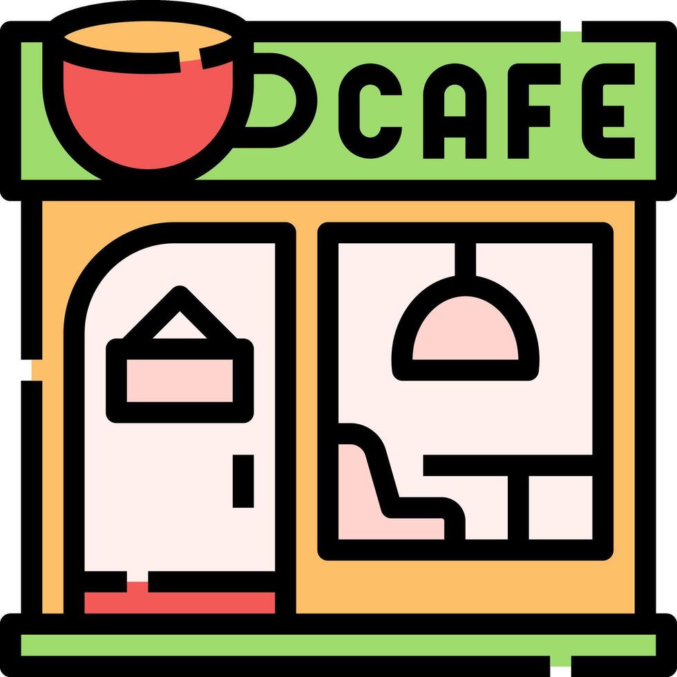 Coffee shop icon vector