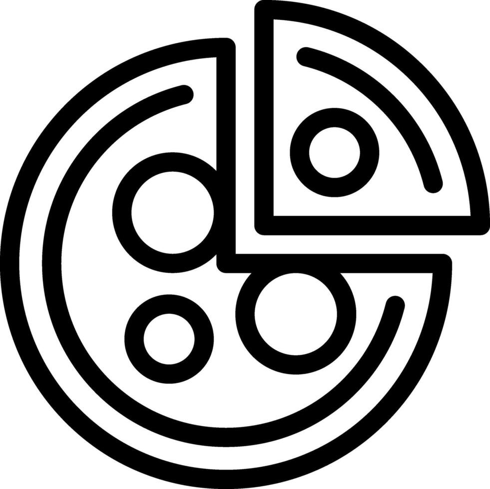 Pizza icon illustration vector