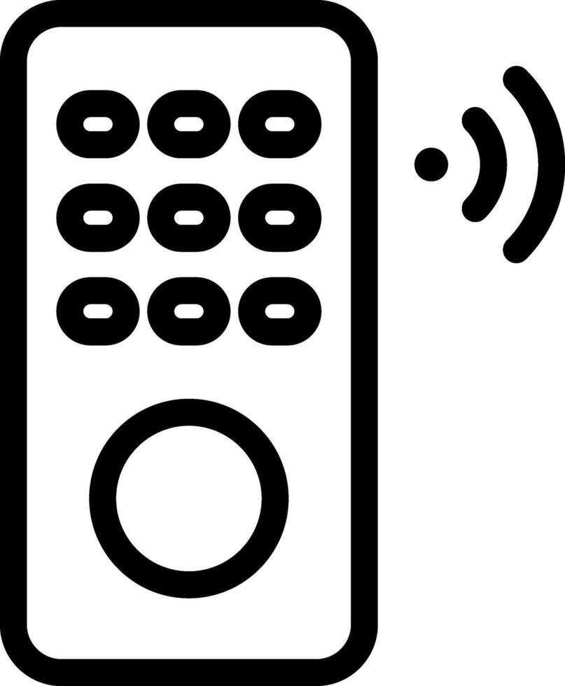 A remote control with a button and a button vector