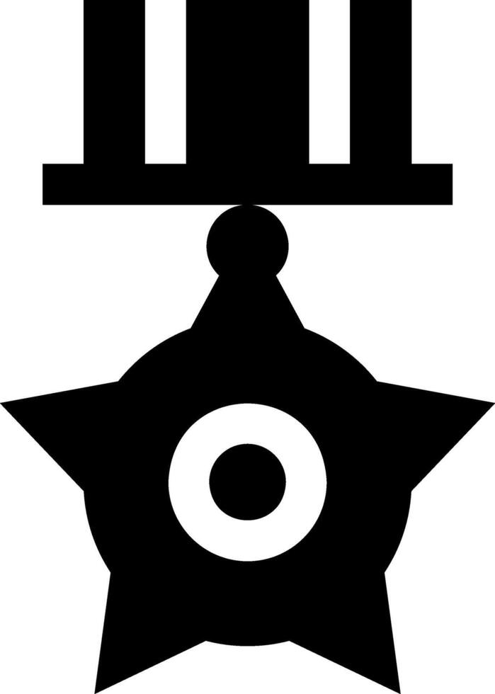 A black and white star with a star on it vector