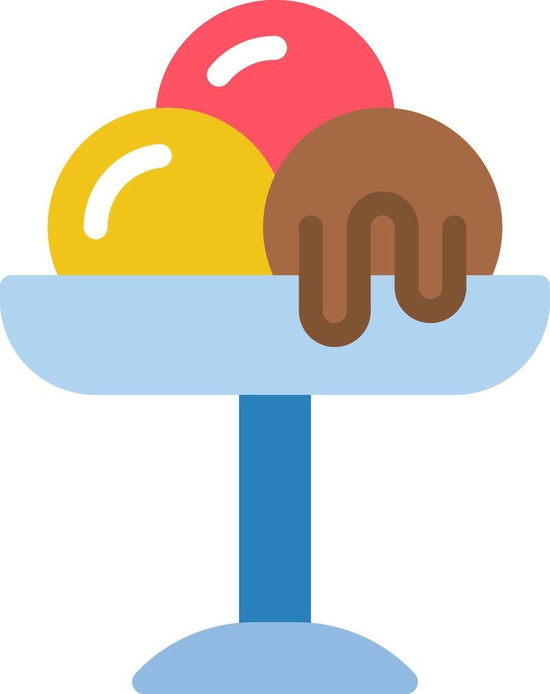 Ice cream sundae clipart vector