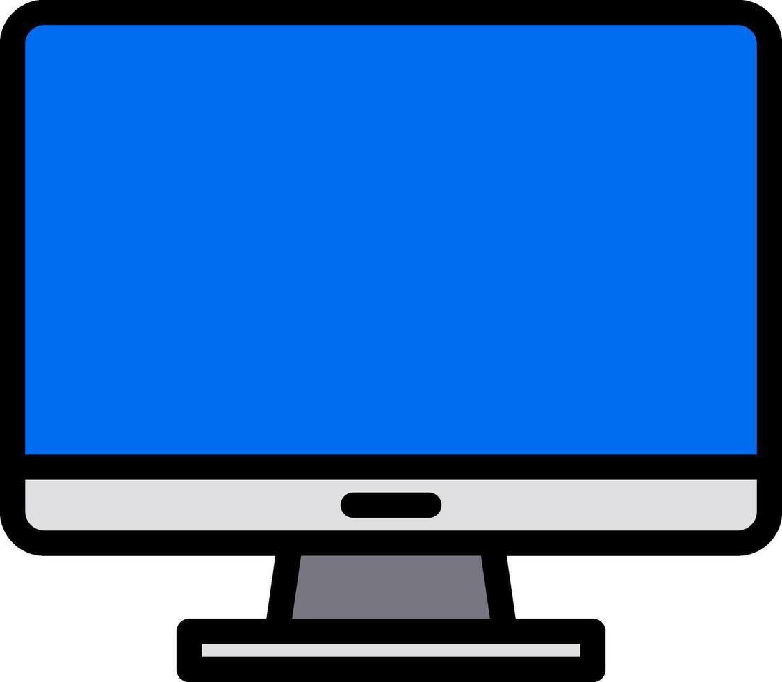 Computer monitor clipart vector