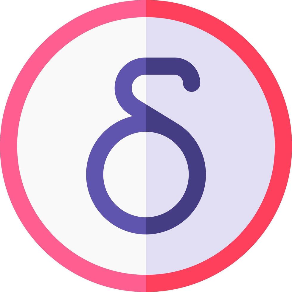 The number three in a circle with a pink and purple background vector
