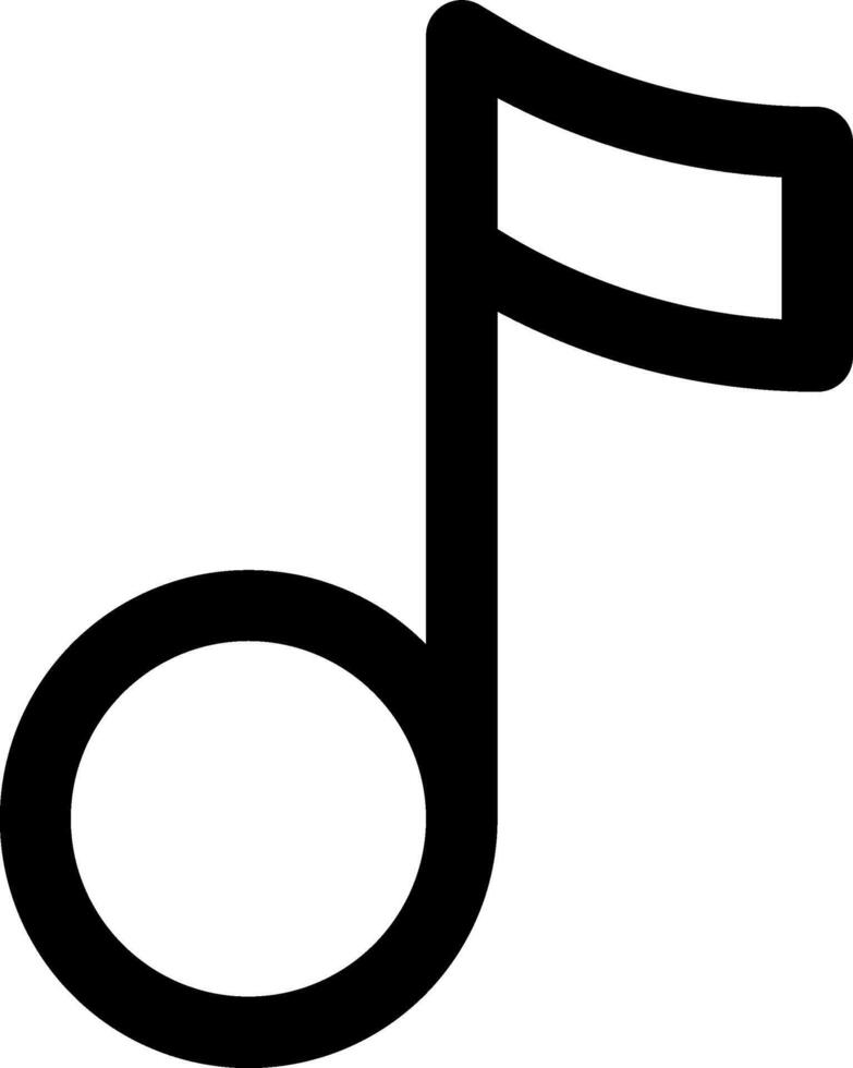Music note icon illustration vector