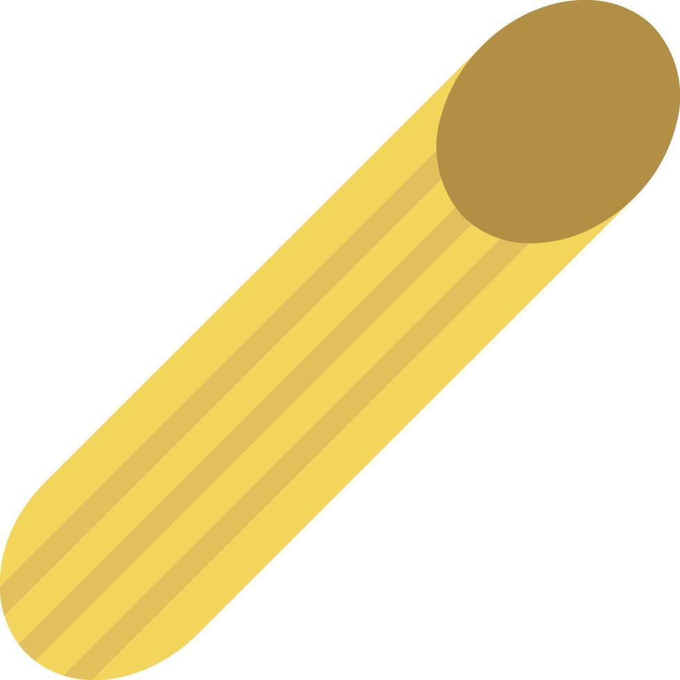 A yellow stick with a round object on top vector