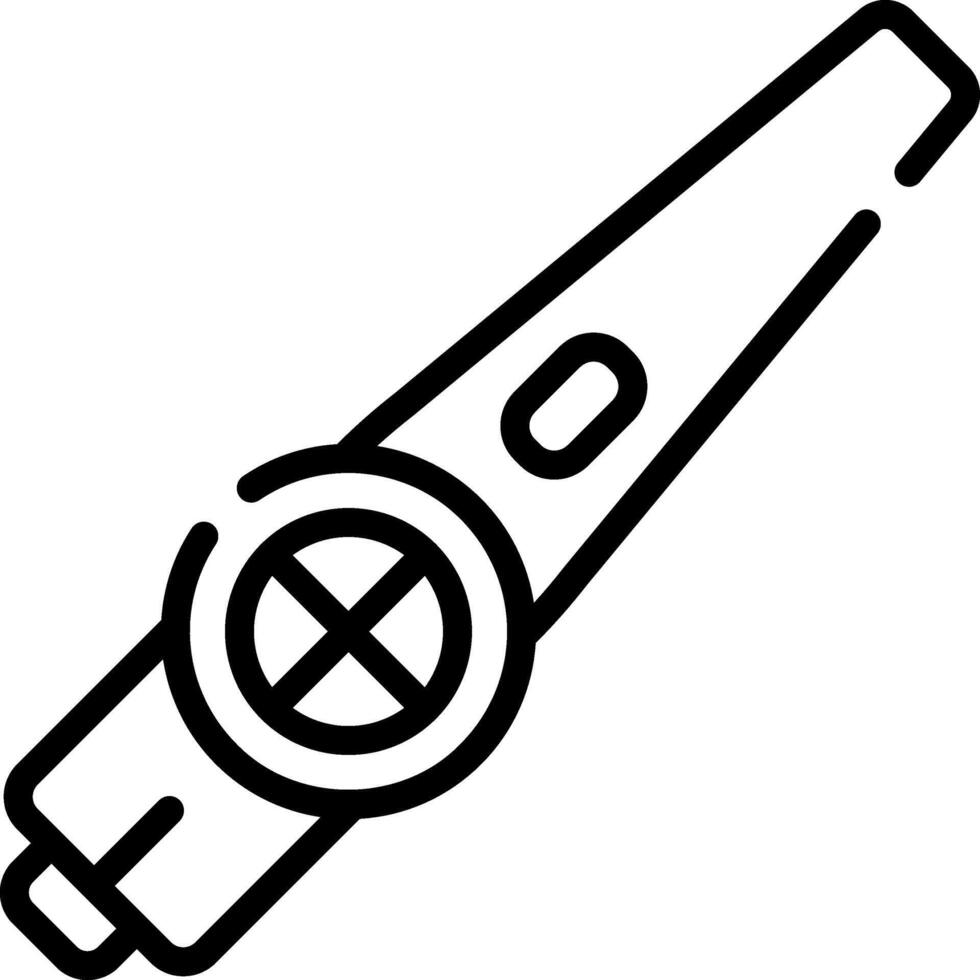 A black and white drawing of a pen vector