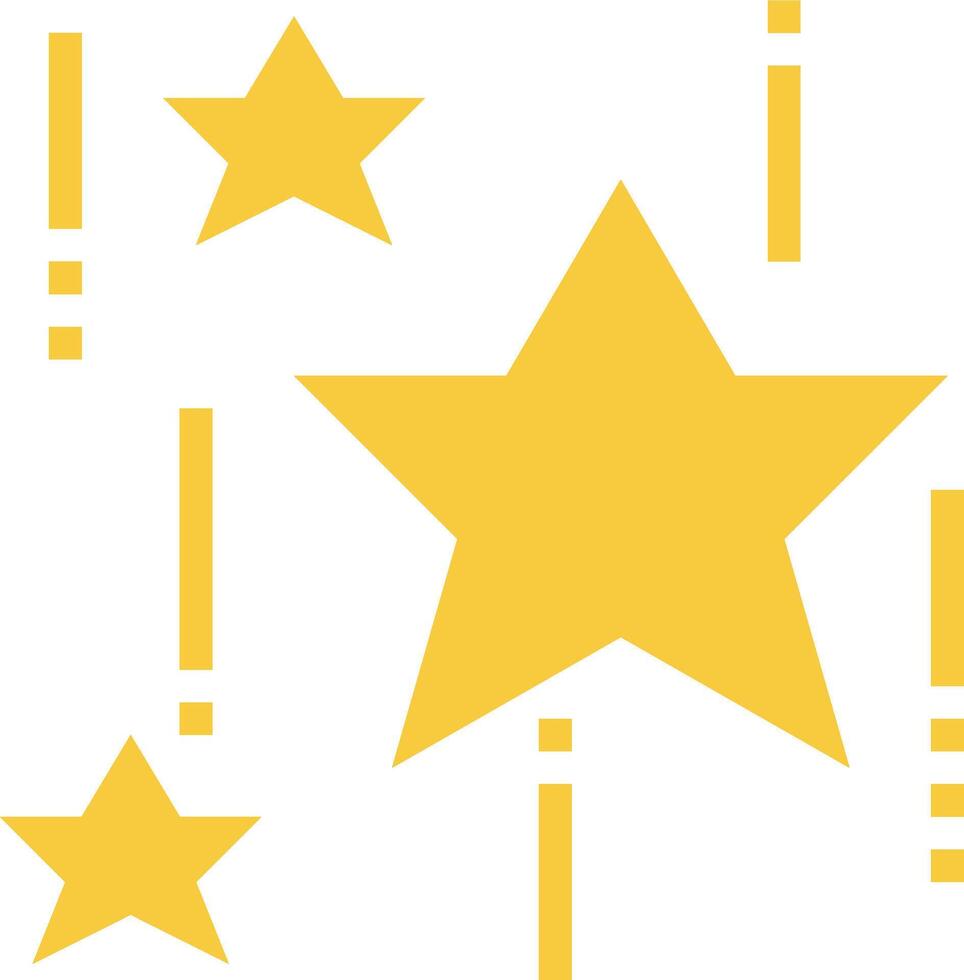 A yellow star with a few other stars vector