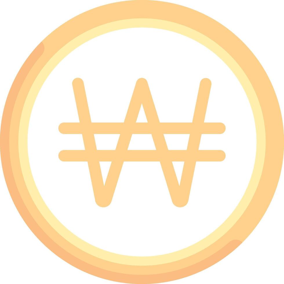 A yellow circle with the word w in it vector