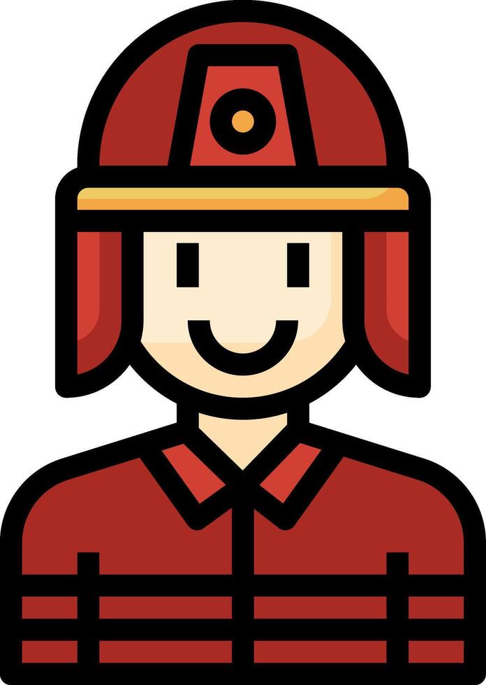 Fireman icon illustration vector