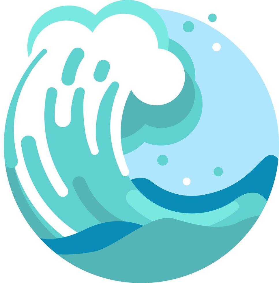 A wave is coming in the ocean vector