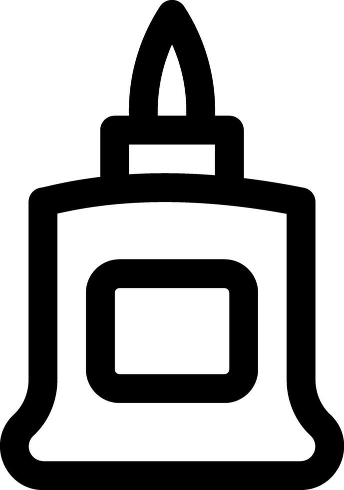 A black and white image of a candle vector