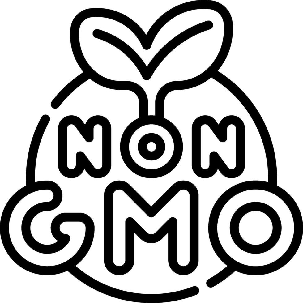 Non gmo logo vector