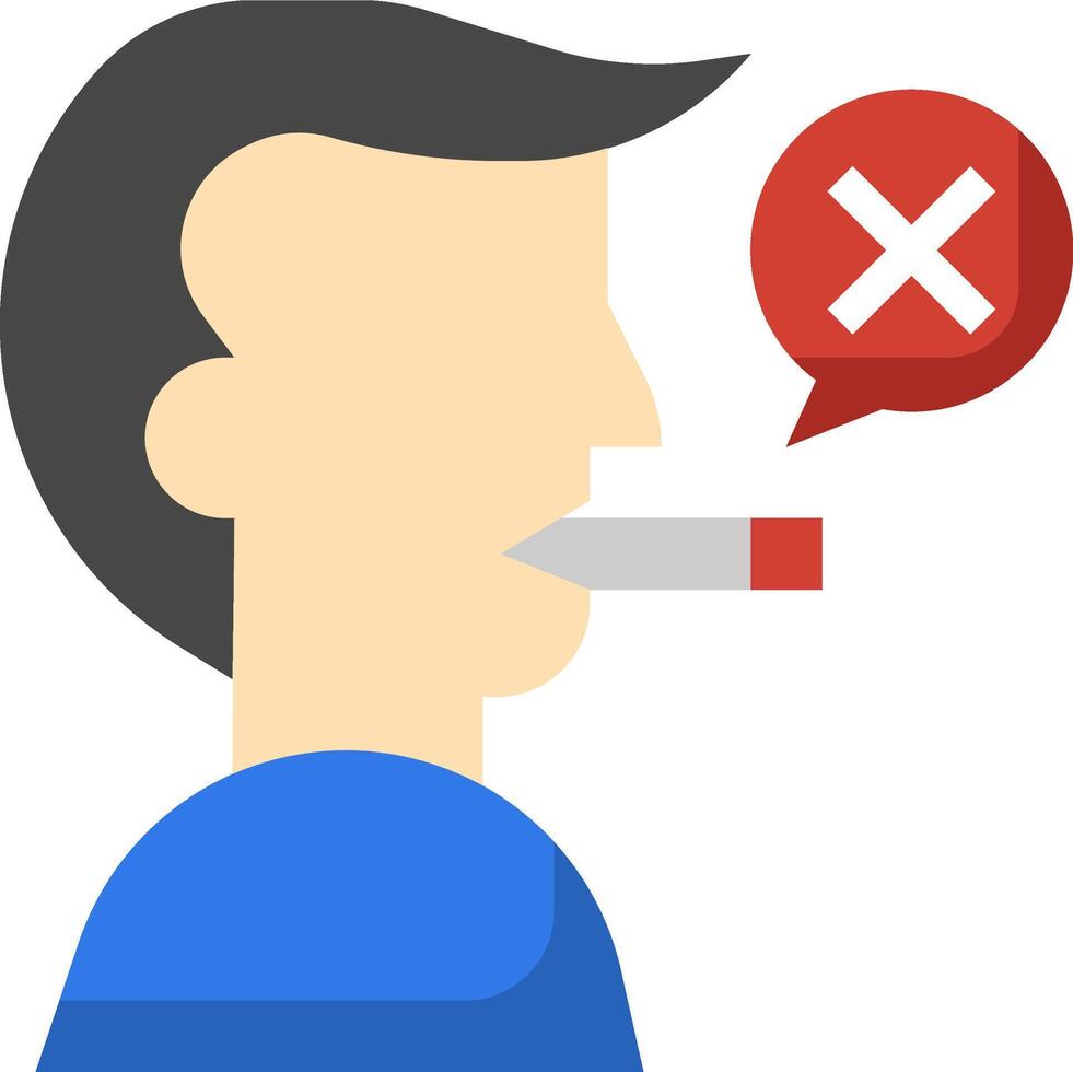 A man with a cigarette in his mouth and a red cross vector