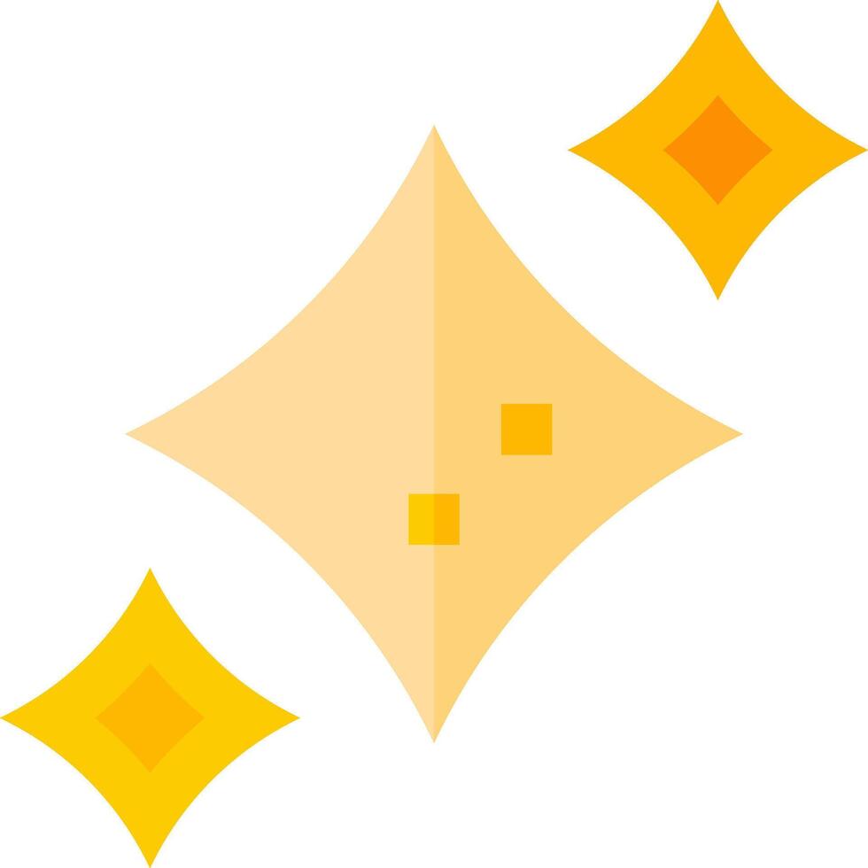 A yellow diamond with two squares on it vector