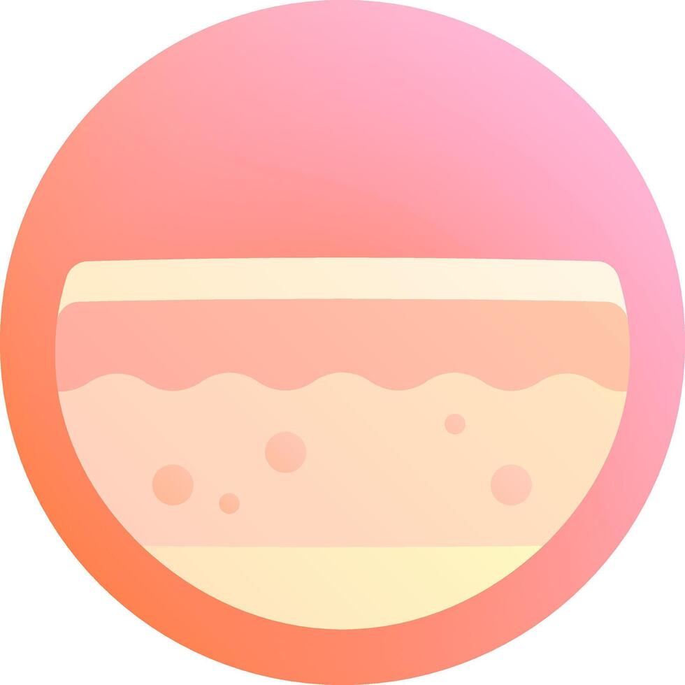 A bowl of fruit and water in a circle vector