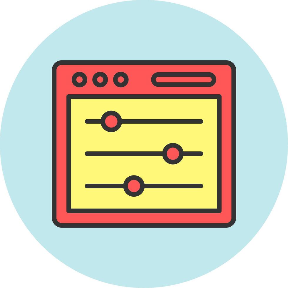 Adjust Icon Design vector