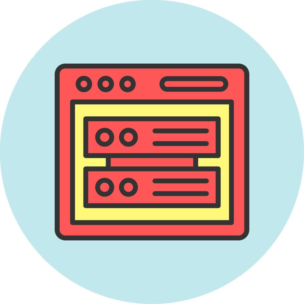 Database Icon Design vector
