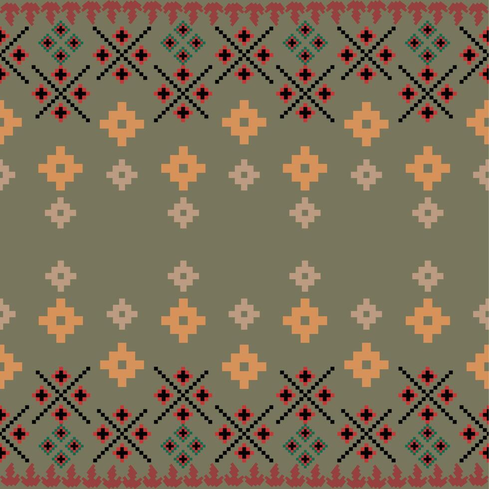 Geometric Ethnic pattern seamless traditional design vector
