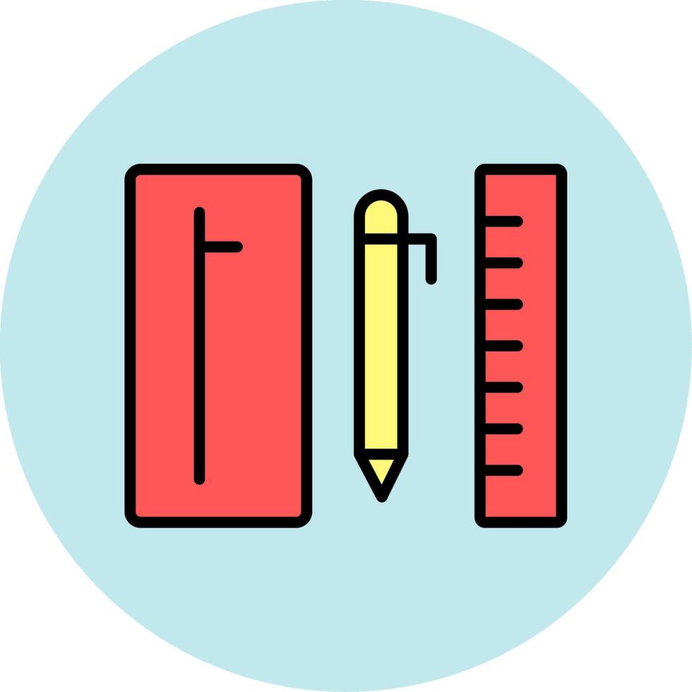 Pencil Case Icon Design vector