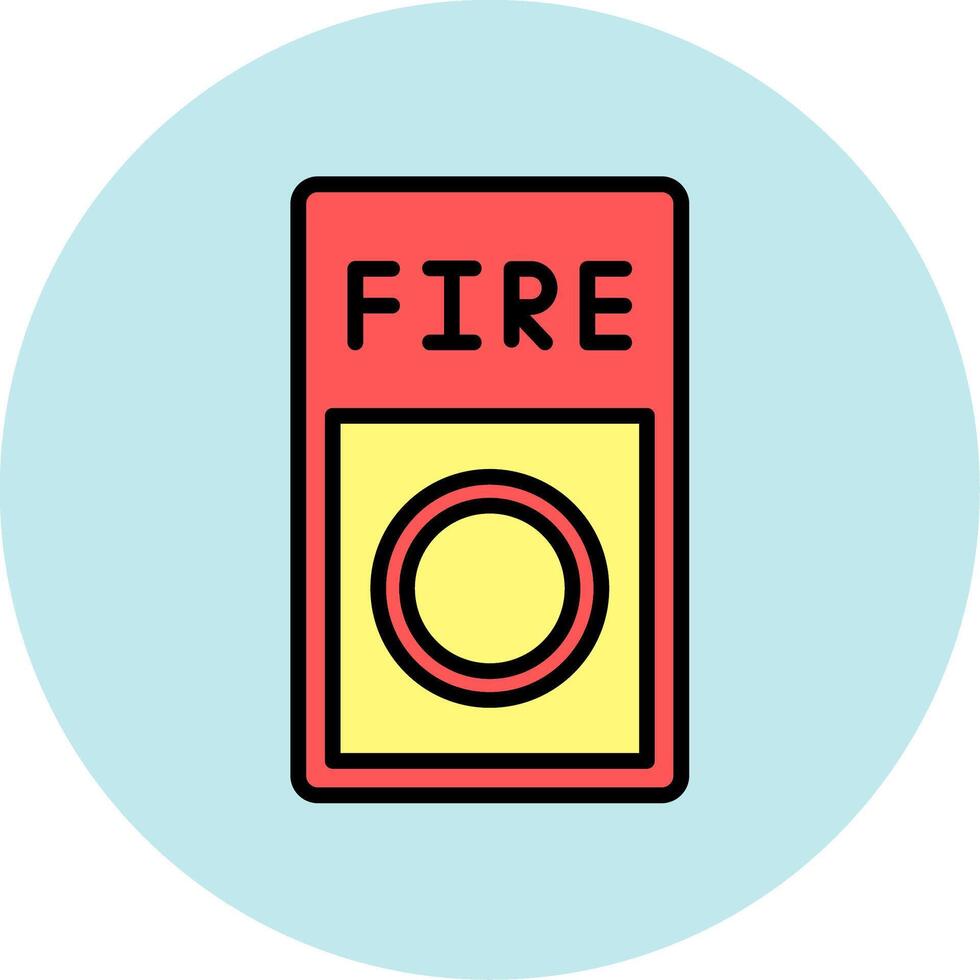 Fire Button Icon Design vector