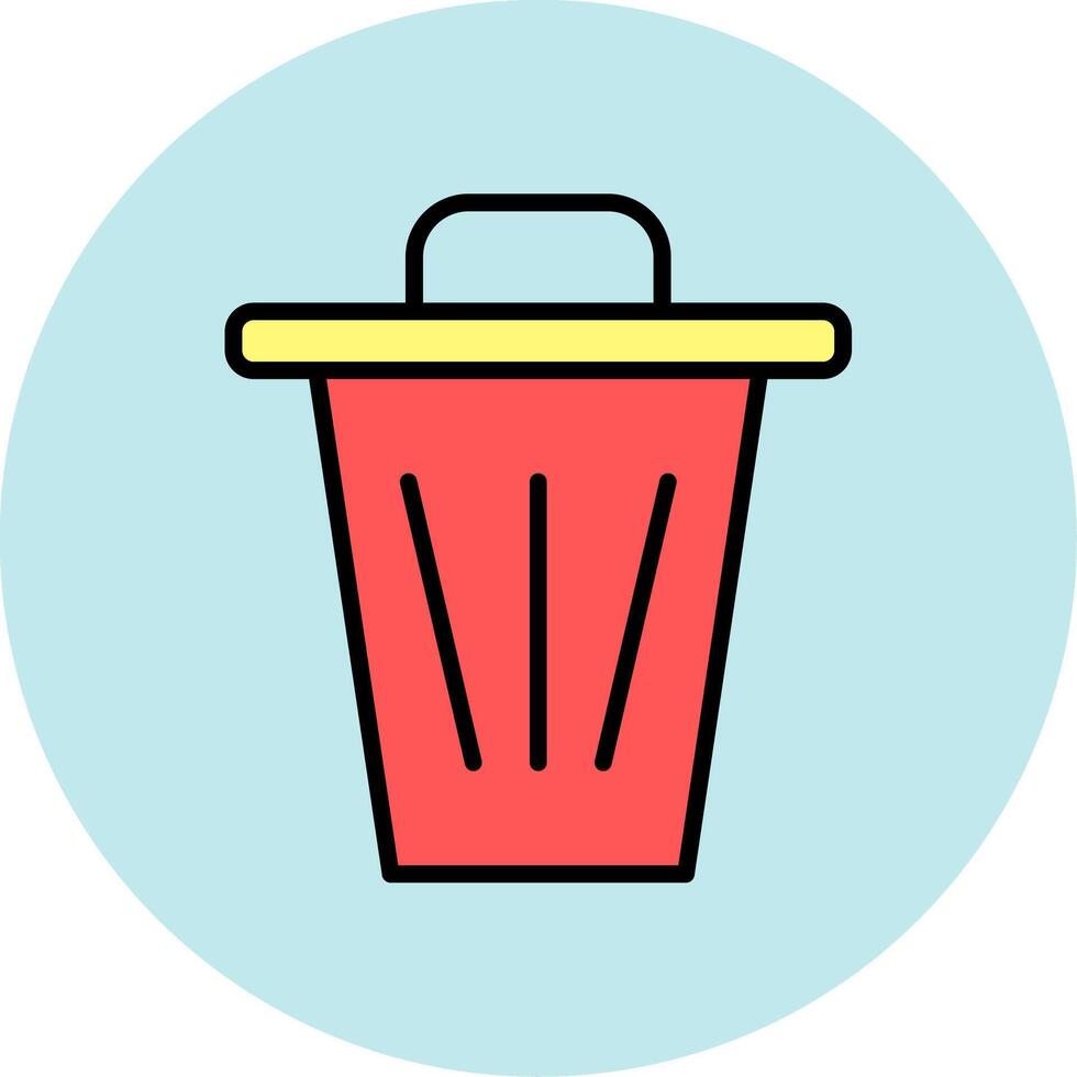 Dustbin Icon Design vector