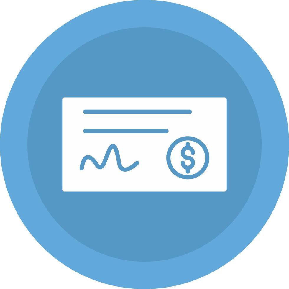 Cheque Icon Design vector