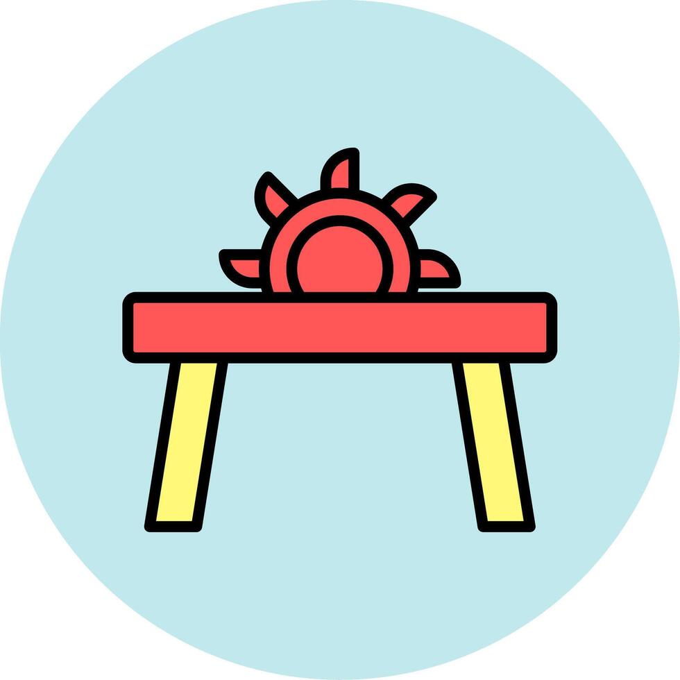 Table Saw Icon Design vector