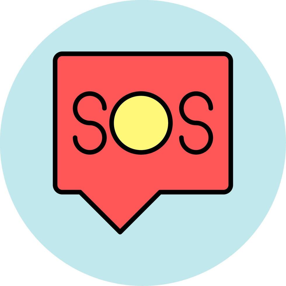 Sos Icon Design vector