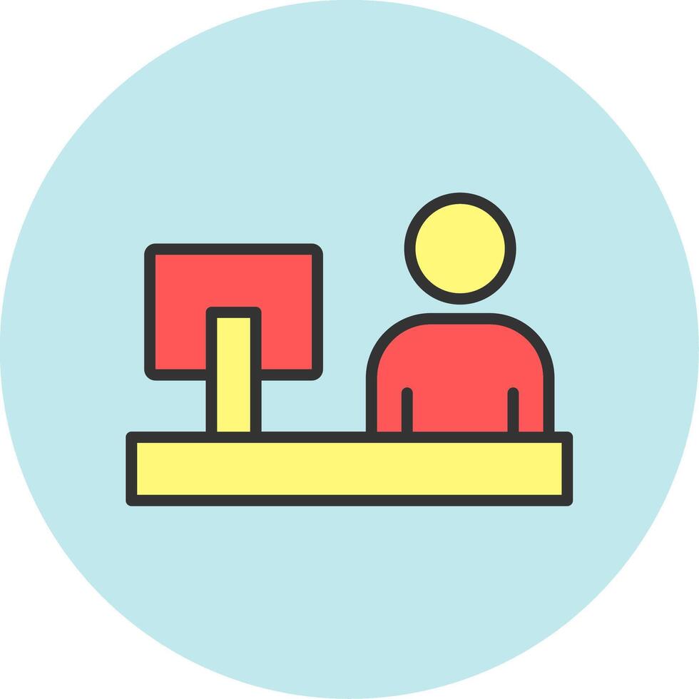 Work From Home Icon Design vector