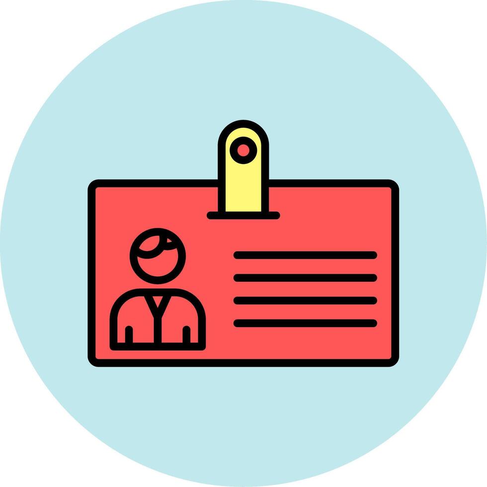 Identification Card Icon Design vector