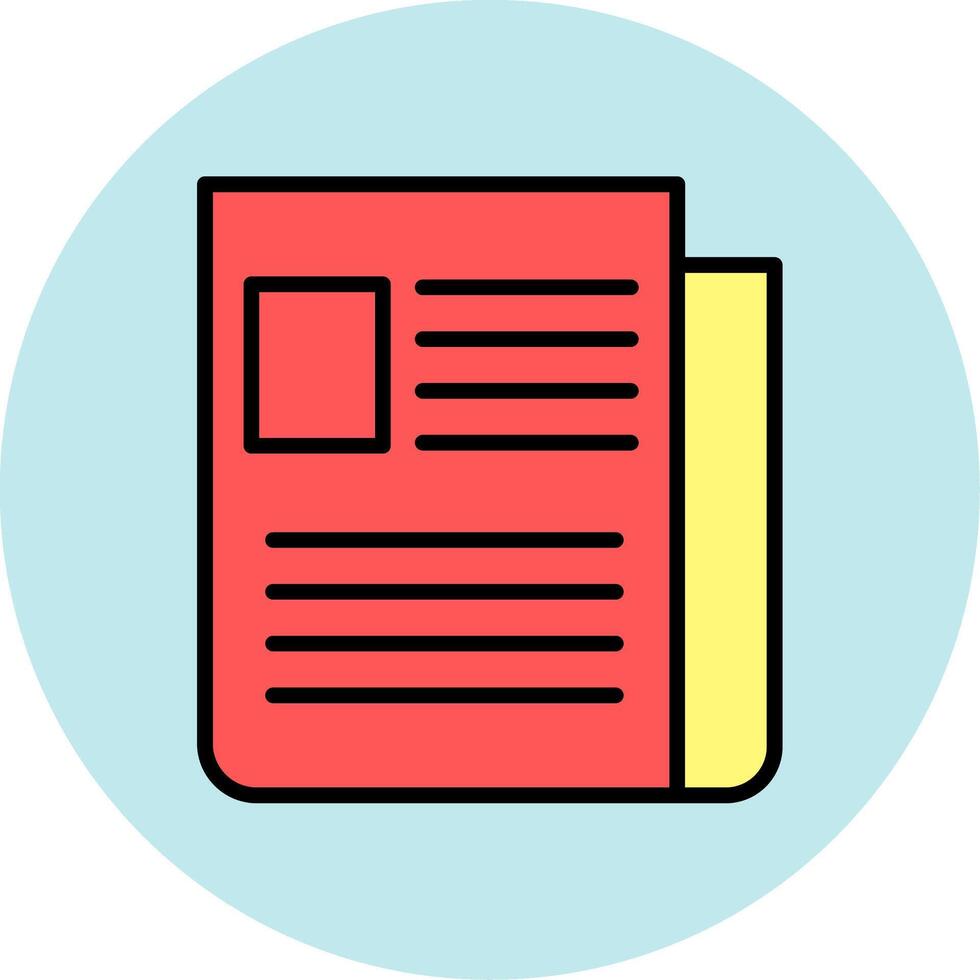 News Paper Icon Design vector