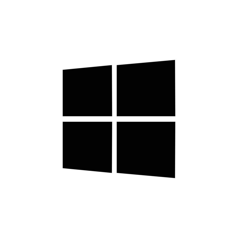 window icon. Editorial logo windows. Suitable for all many purpose vector