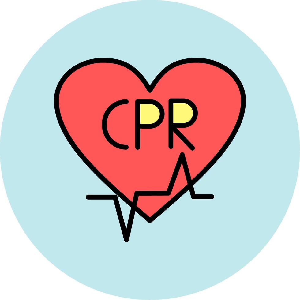 CPR Icon Design vector