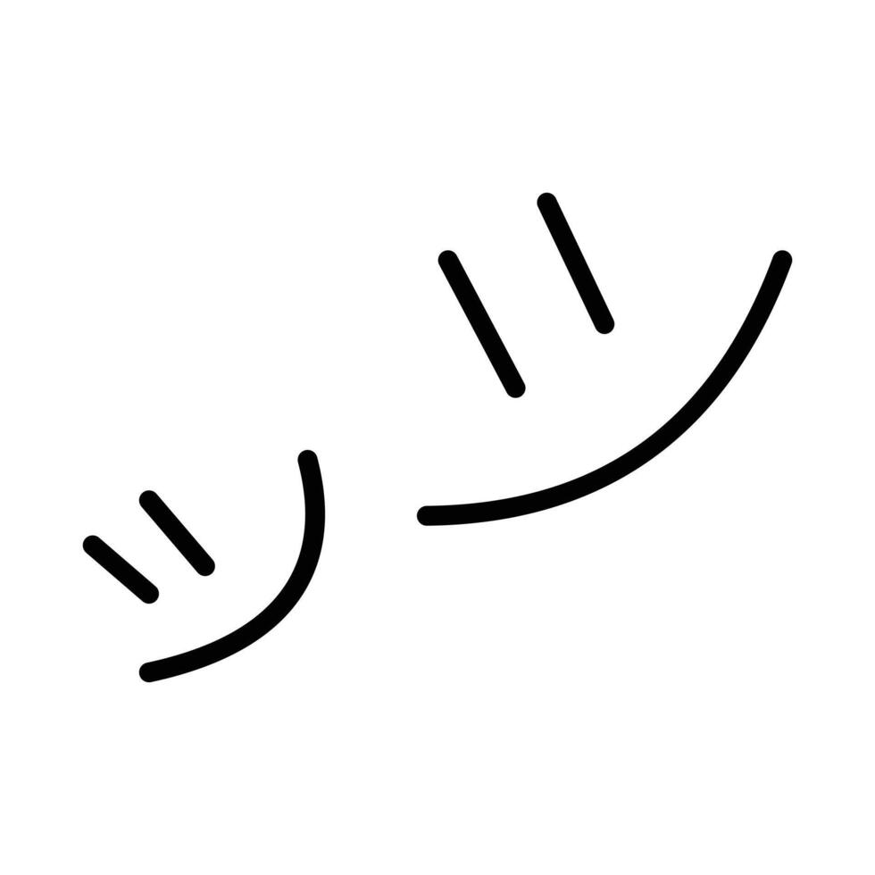 line emoticon. Smiley icon in outline style. Design element illustration of expression symbol vector