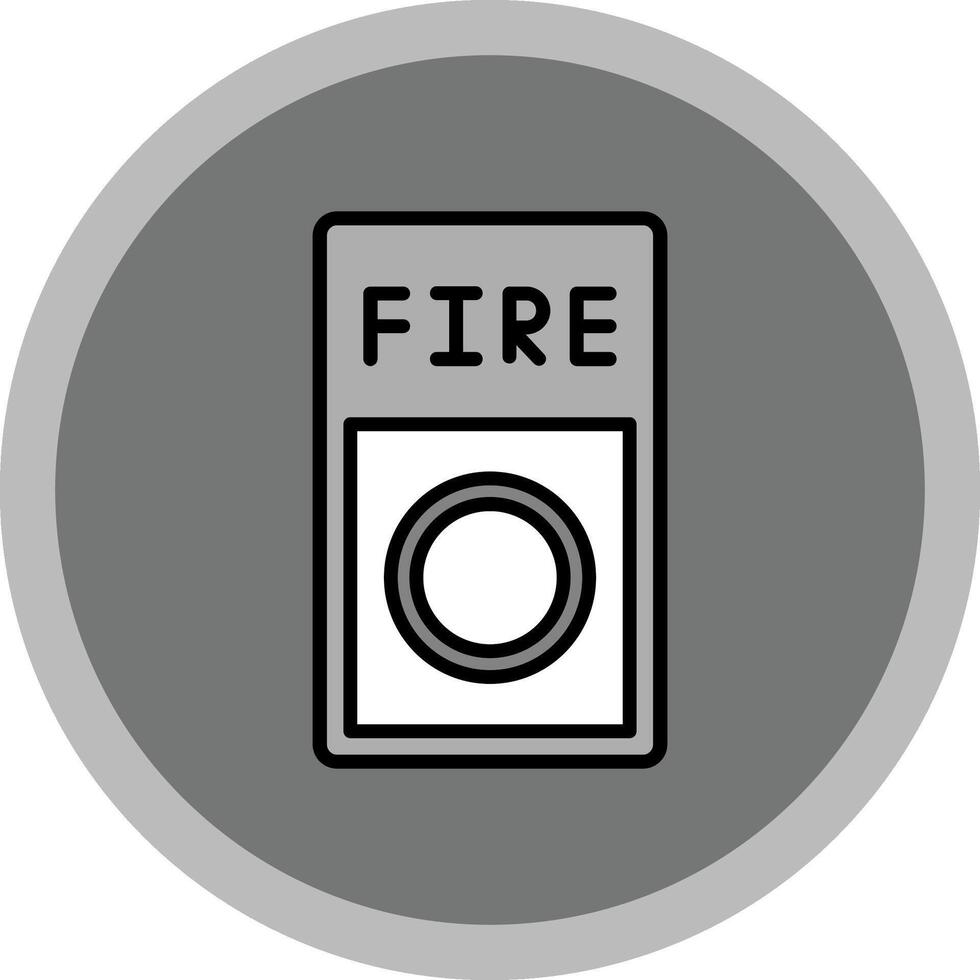 Fire Button Icon Design vector