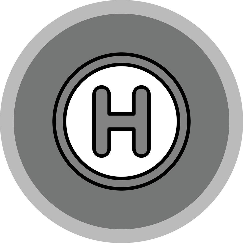 Helipad Icon Design vector