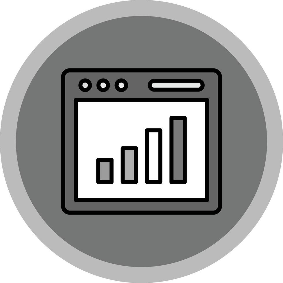 Bar Chart Icon Design vector
