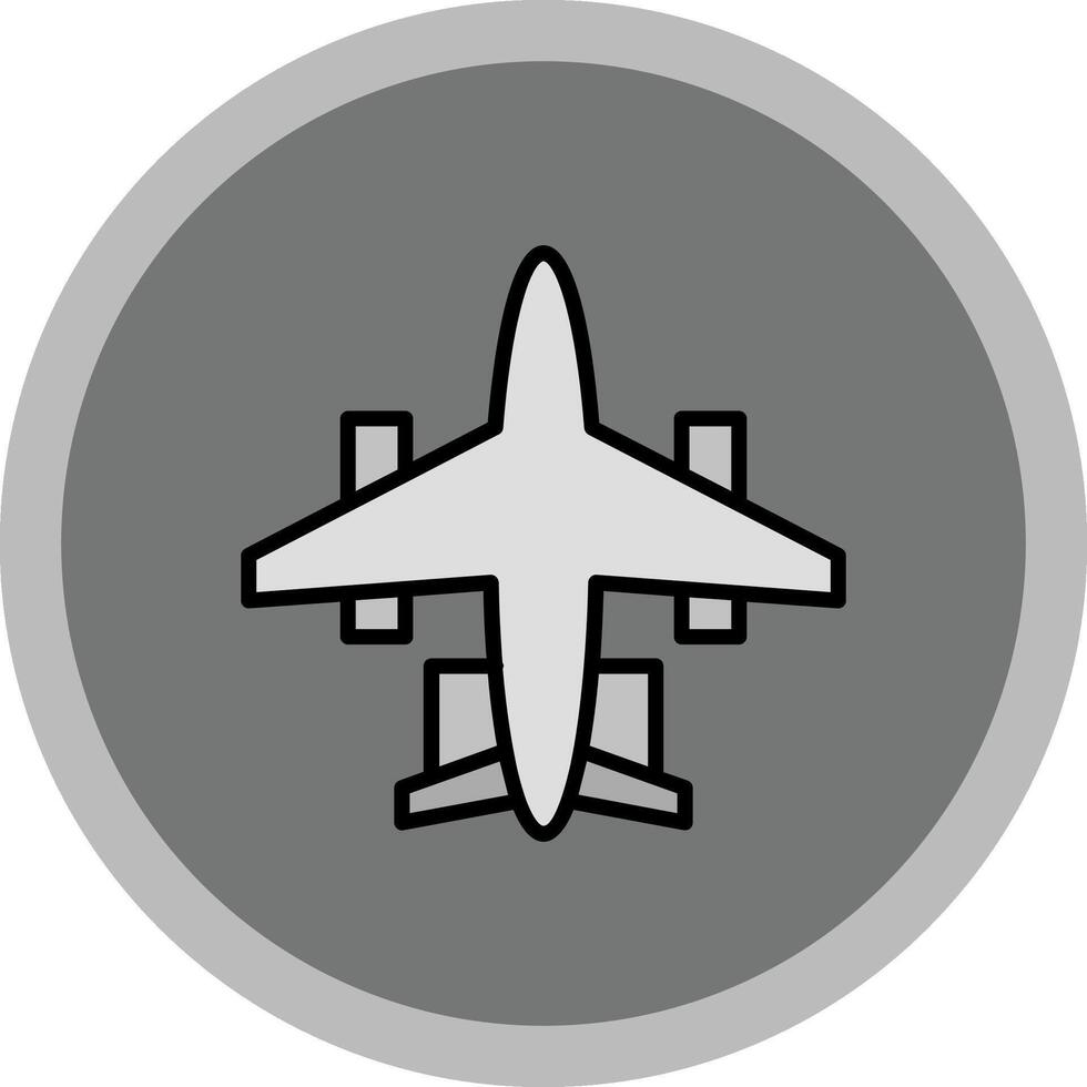 Jet Plane Icon Design vector