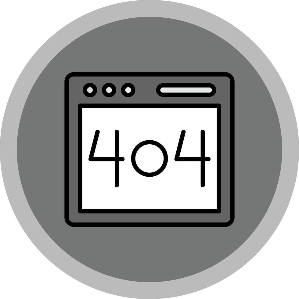 Error 404 Icon Design vector