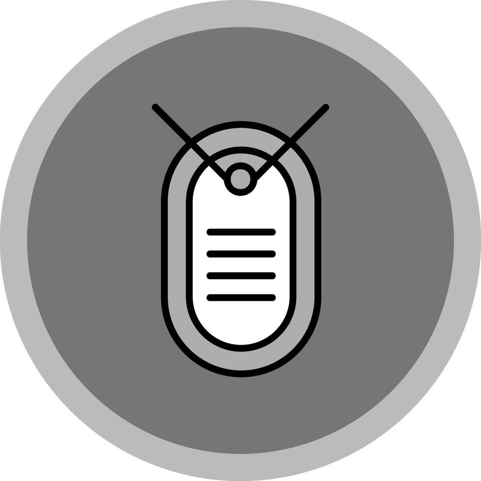 Dog Tag Icon Design vector