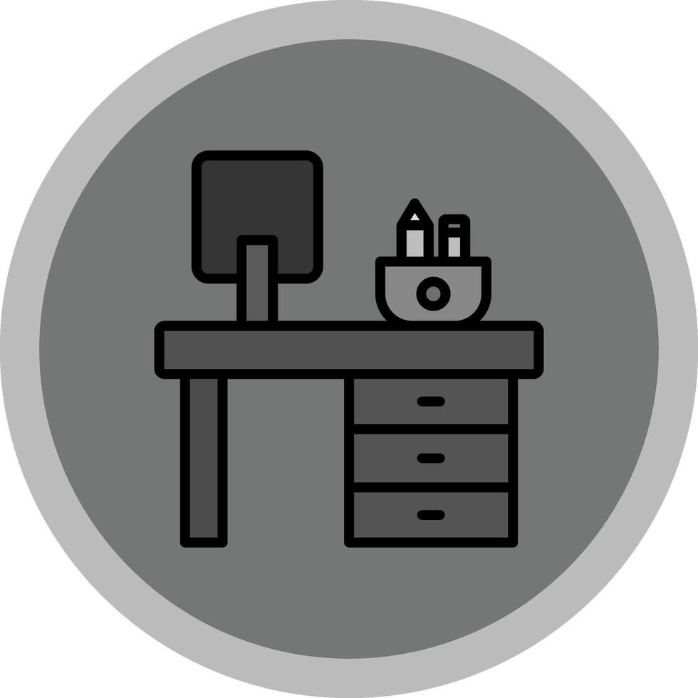 Office Desk Icon Design vector